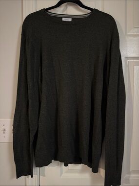 4/$15 Classic Crewneck Sweater - Dark Gray